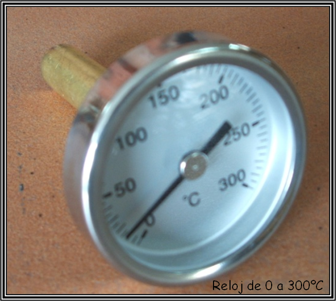 Reloj de temperatura 0 - 300 C