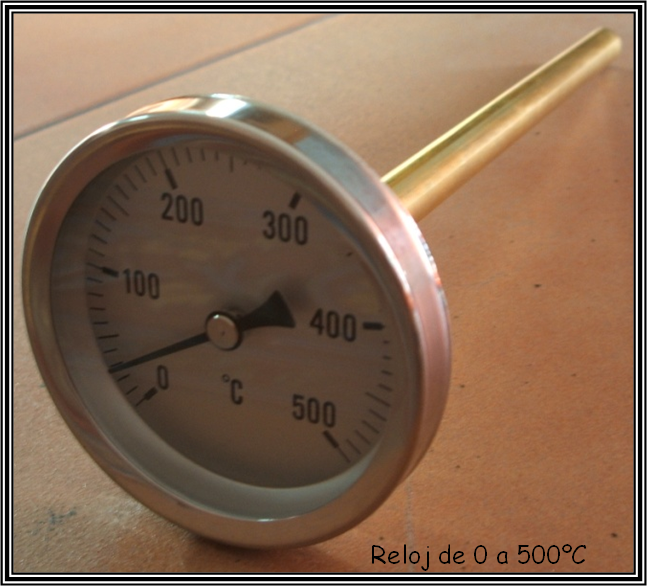 Reloj de temperatura 0 - 500 C