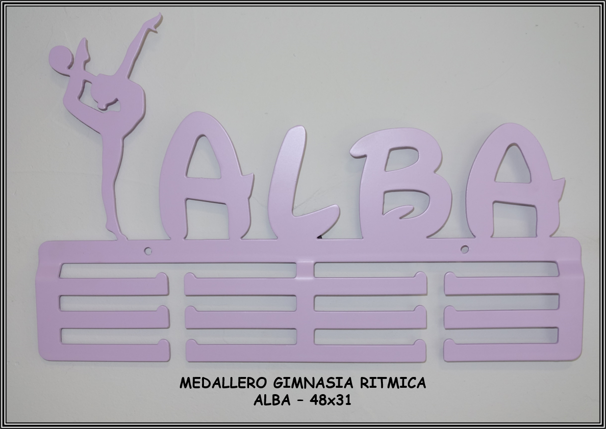 Medallero Gimnasia Ritmica Alba METAL CNC