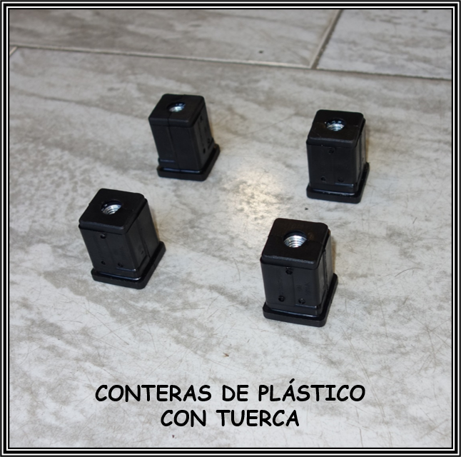 CONTERAS de plastico con tuerca para patas de estantera